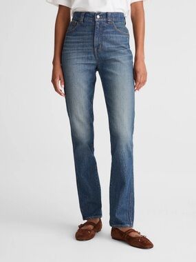 Madewell The Perfect Vintage Straight Jeans - Medium Blue Wash